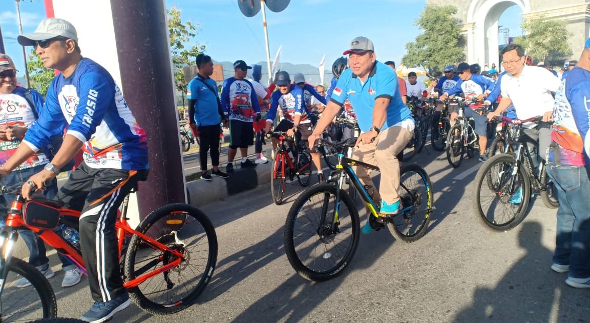 Gowes Nusantara di Bone Bolango