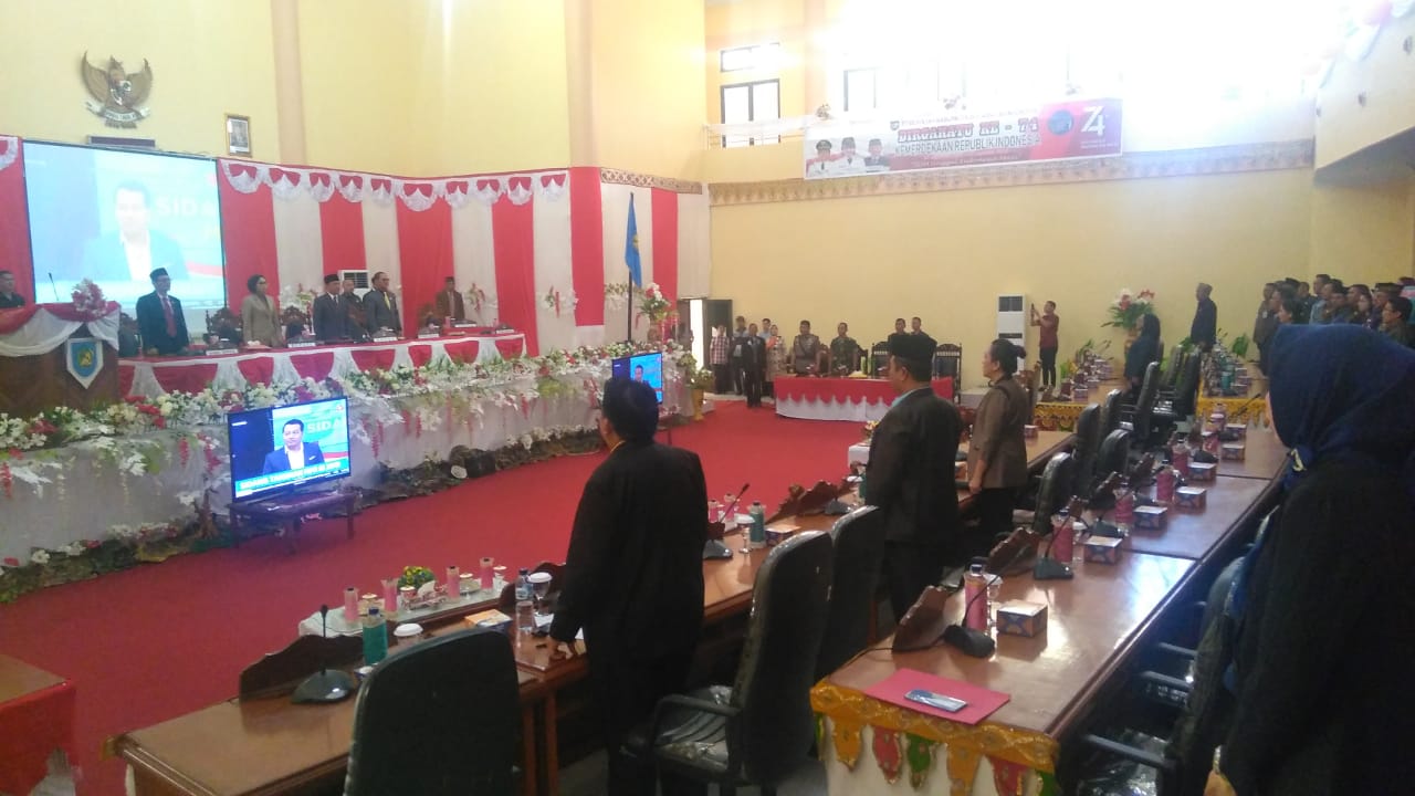 DPRD Bolmong Gelar Paripurna Mendengarkan Pidato Presiden Jokowi