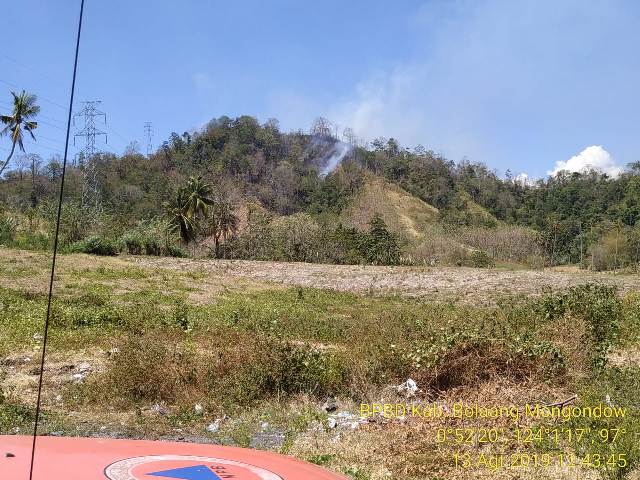 Lagi-lagi Lahan Terbakar, Api Mengarah ke RSUD Datoe Binangkang