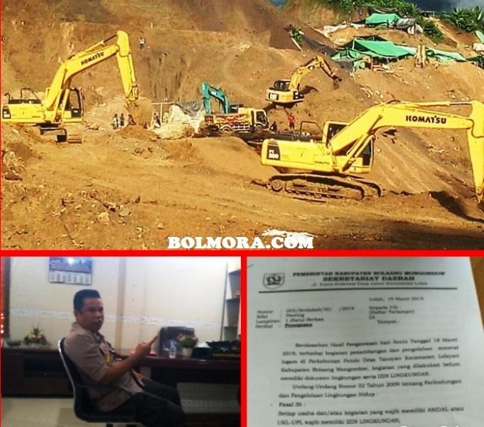 Lokasi PETI Potolo Bakal Ditertibkan, Kapolres: Surat dari Pemkab Bolmong Telah Kami Terima