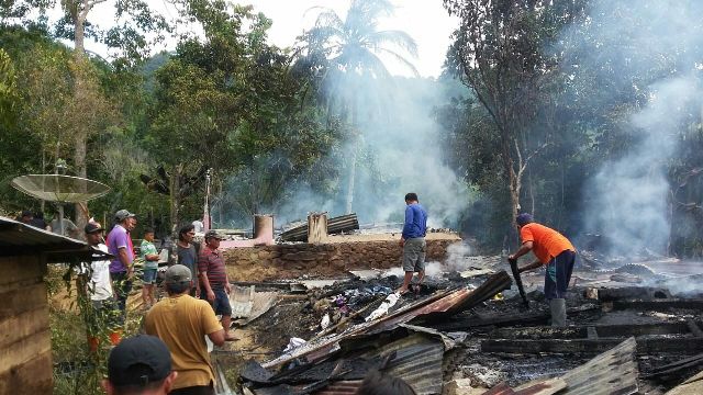 Bayi Malang Sembilan Bulan Ikut Terbakar Bersama Rumah Warga di Tobongon