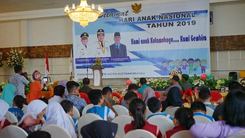 Wali Kota Kotamobagu Hadiri Peringatan Hari Anak Nasional