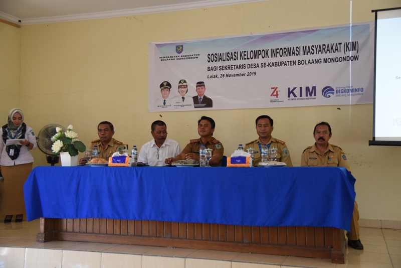 Sekda Bolmong Buka Sosialisasi KIM Bagi Sekdes