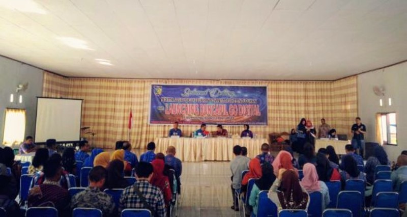 Wawali Kotamobagu Hadiri Launching Dukcapil Go Digital