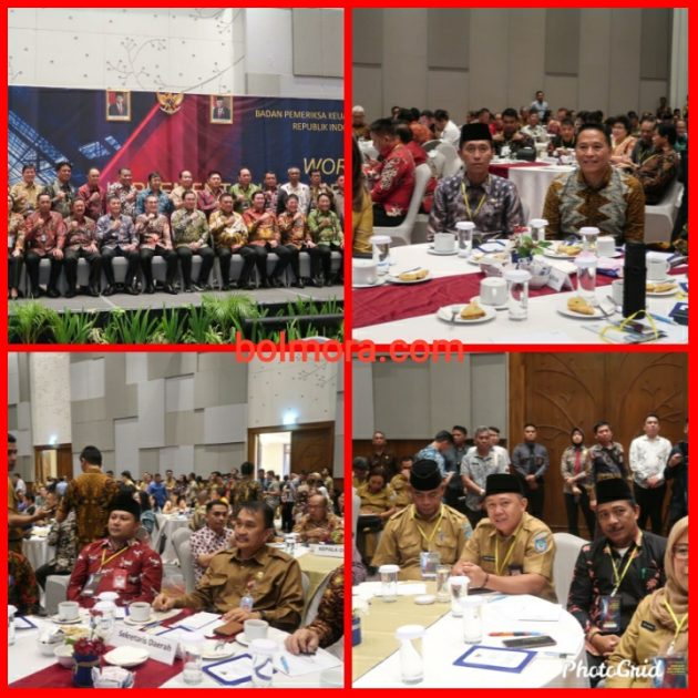 Bupati, Sekda dan Sejumlah Pimpinan OPD Pemkab Bolsel Hadiri Workshop Implementasi Kode Etik BPK