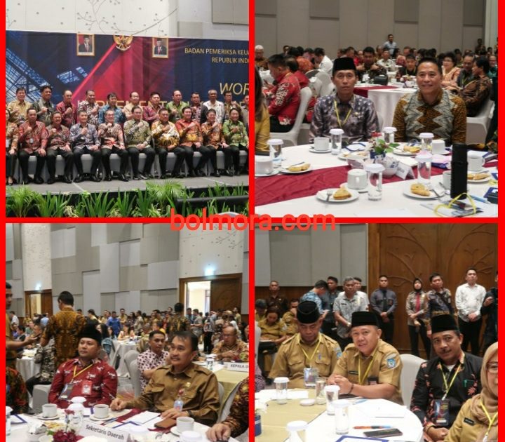 Bupati, Sekda dan Sejumlah Pimpinan OPD Pemkab Bolsel Hadiri Workshop Implementasi Kode Etik BPK