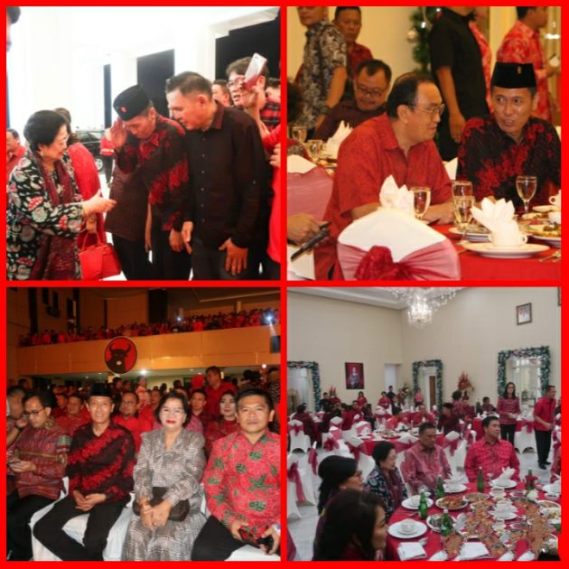 Iskandar Hadiri Perayaan Natal Keluarga Besar PDI-P di Manado