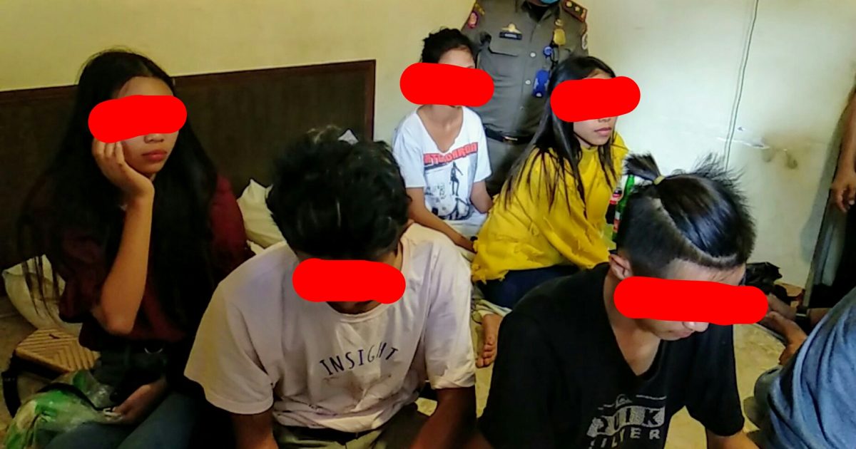 Asyik Pesta Miras di Hotel Sapadia Kotobangon, 7 ABG Ini Diamankan Satpol-PP
