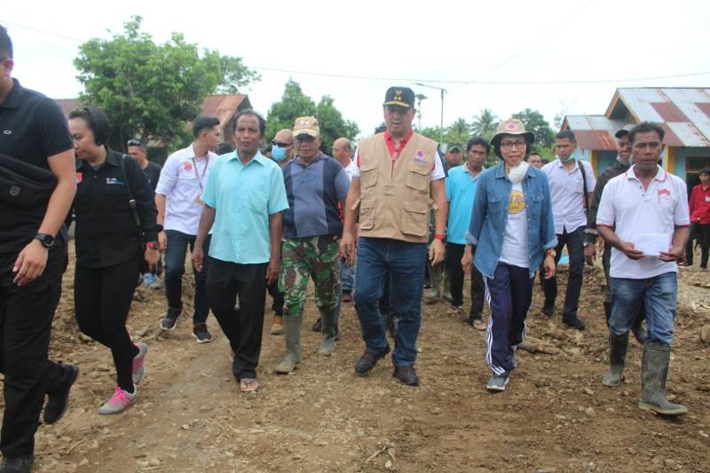 Bupati Bolmong Dampingi Wagub Sulut Tinjau Lokasi Banjir Bandang