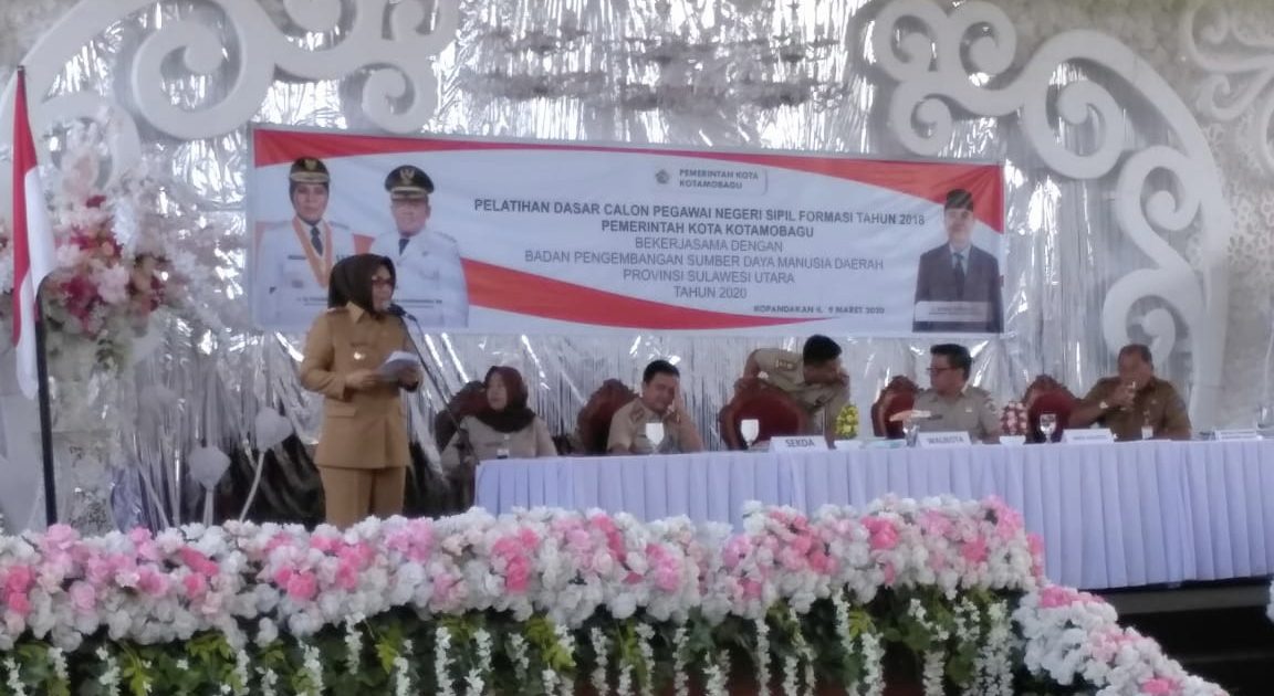 Wali Kota Kotamobagu Buka Latsar CPNS Formasi 2018