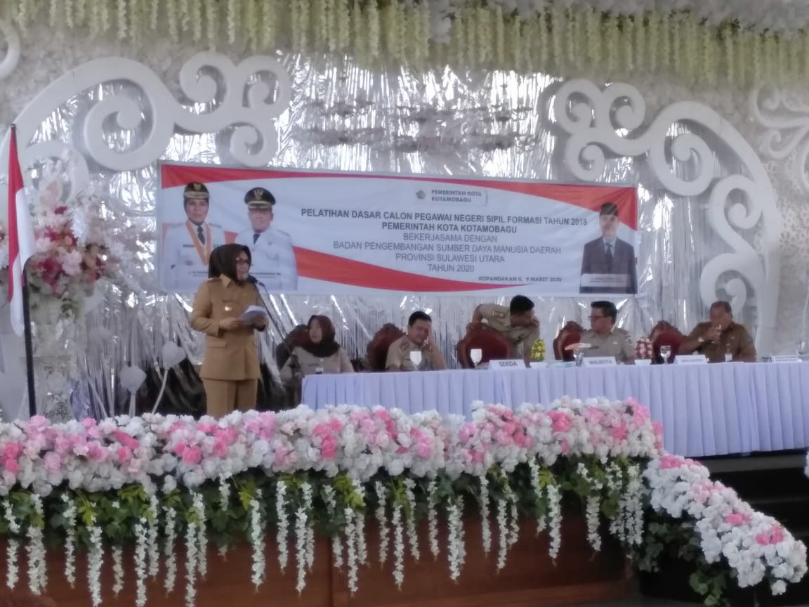 Wali Kota Kotamobagu Buka Latsar CPNS Formasi 2018