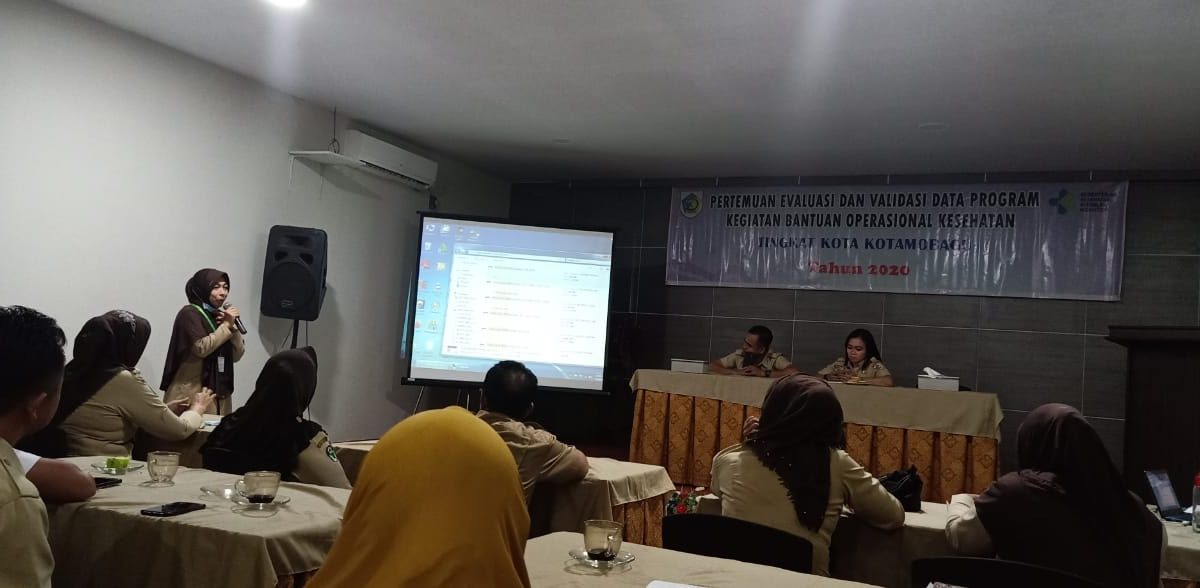 Dinkes Kotamobagu Evaluasi dan Validasi Data BOK Tahun 2020