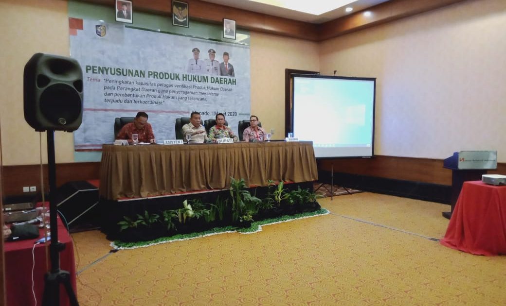 Bupati Bolmut Jadi Pemateri di Workshop Penyusunan Produk Hukum Daerah