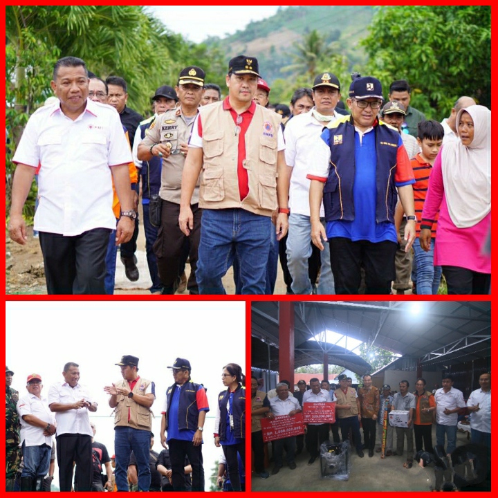Didampigi Bupati Bersama Jajaran, Wakil Gubernur Sulut Tinjau Lokasi Banjir dan Longsor di Bolmut