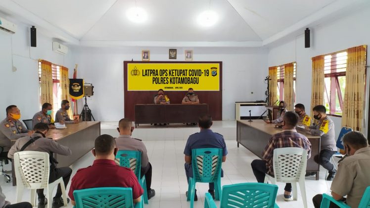 Gelar Pra Operasi Ketupat Covid-19, Kapolres Kotamobagu Sebut Operasi Ketupat Tahun Ini Berbeda