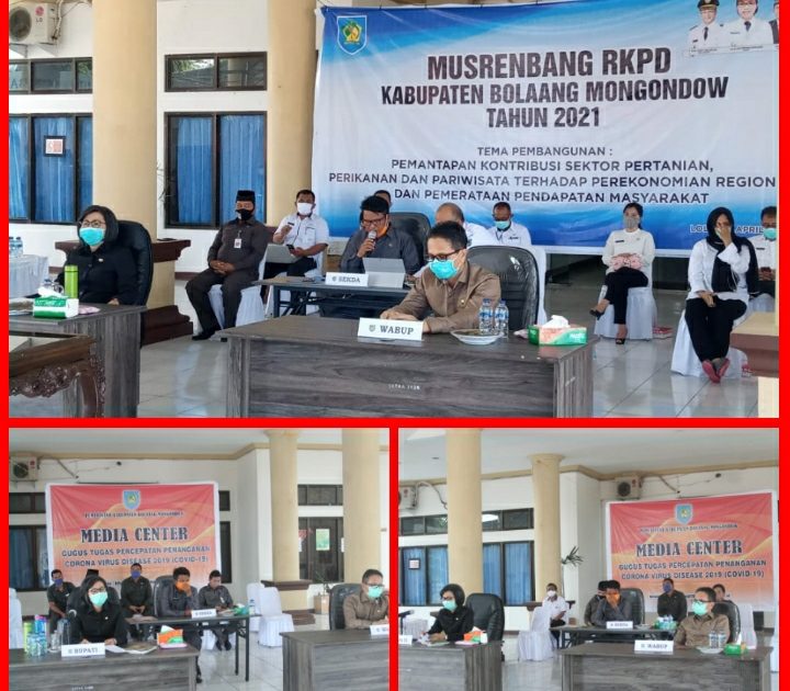 Pemkab Bolmong Sukses Gelar Tiga Agenda Penting dalam Sehari Melalui Video Conference
