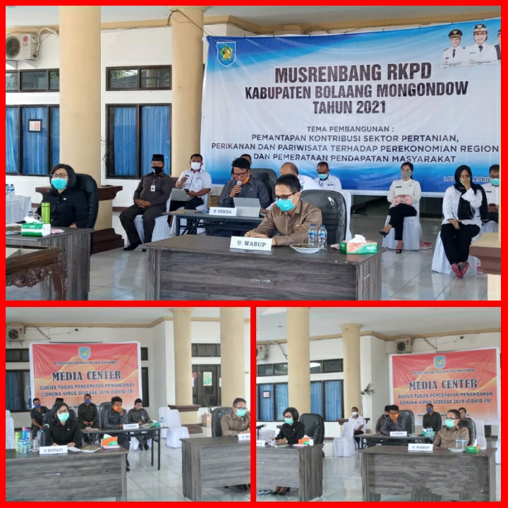 Pemkab Bolmong Sukses Gelar Tiga Agenda Penting dalam Sehari Melalui Video Conference