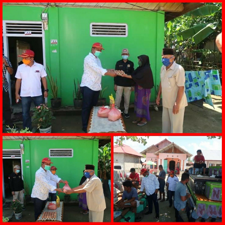 Hari Kedua, Giliran Wakil Bupati Bolsel Pimpin Penyaluran Bantuan