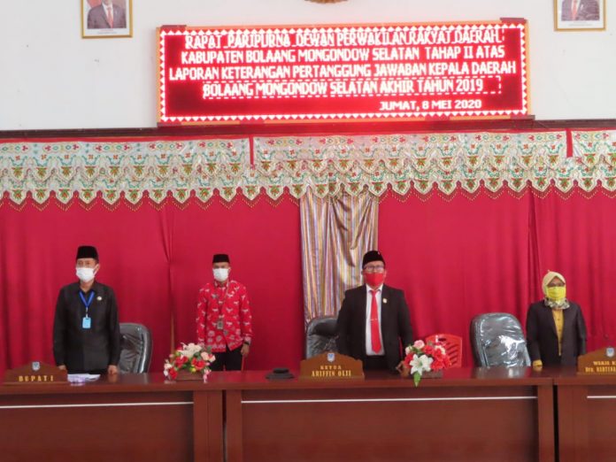 DPRD Bolsel Gelar Rapat Paripurna Tahap II Tindak Lanjut LKPj Kepala Daerah Tahun 2019