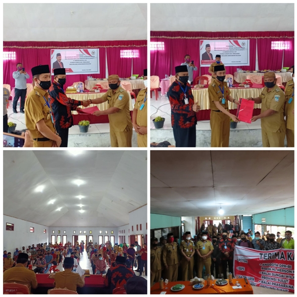 Bupati dan Wakil Bupati Bolsel Dampingi Anggota DPR RI Meninjau Desa Pelaksanaan Program Kotaku