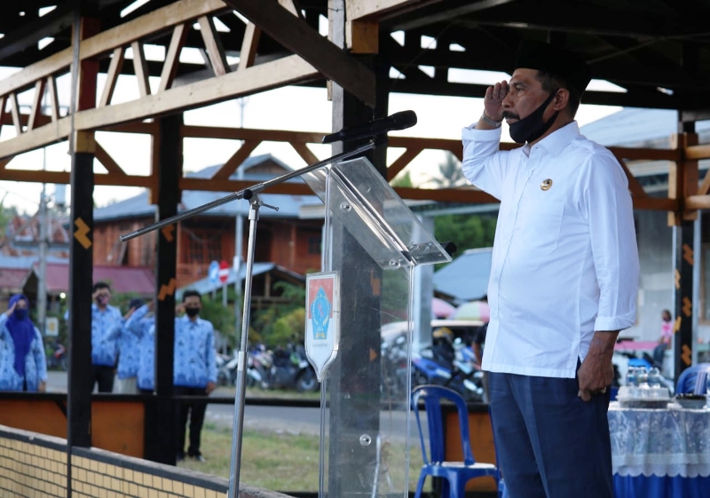 Bupati Boltim Pimpin Apel Memasuki Masa Libur Idul Futri