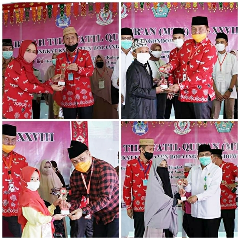 MTQ ke-XXVIII Tingkat Kabupaten Bolsel Ditutup, Kecamatan Bolaang Uki Juara Umum