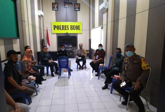 Bahas Kesiapan Pilkada, Polres Buol Ikuti Rakor via Vicon Bersama Polda Sulteng
