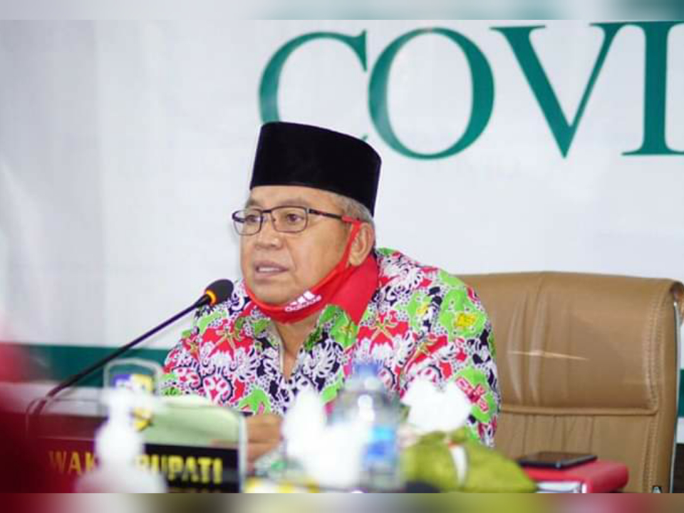 Wakil Bupati Bolmut Virtual Meeting Bersama Balai BPOM Manado