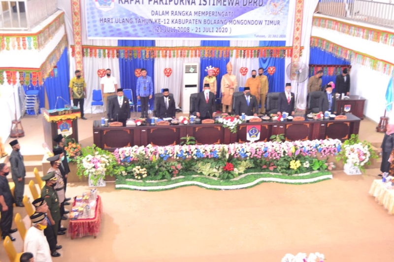 DPRD Boltim Gelar Rapat Paripurna HUT ke-12 Kabupaten
