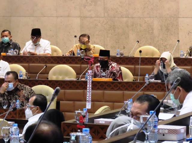 Rapat Kerja Bersama Tiga Kementerian, Herson Titip Pesan Soal Kesejateraan Pendamping Desa