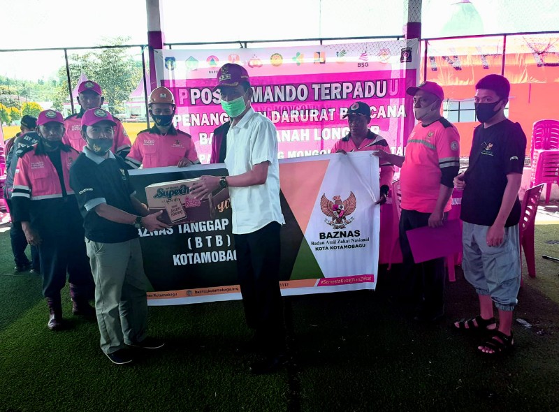 Kembali Bantu Korban Banjir Bolsel, Bupati Kamaru Apresiasi Baznas Kotamobagu