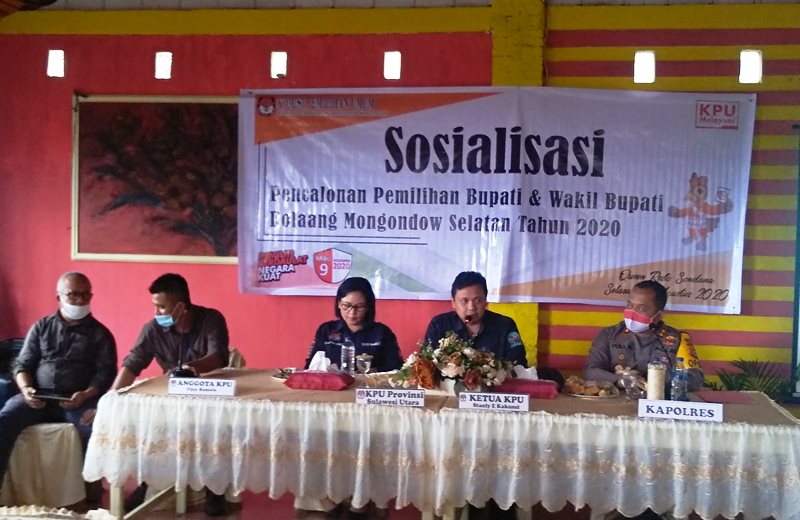 KPU Bolsel Gelar Sosialisasi Pencalonan Bupati dan Wakil
