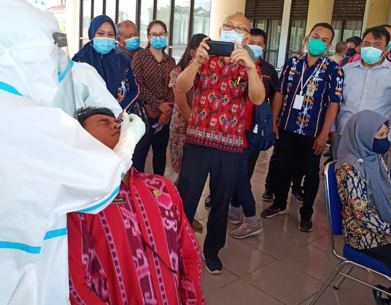 Ratusan ASN Bolmong Jalani Swab Test