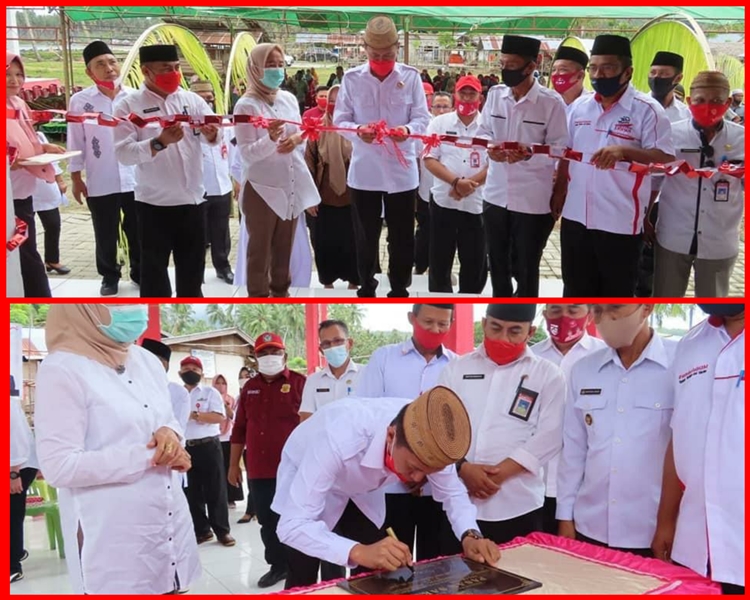 Iskandar Resmikan Dua Pasar Tradisional di Kecamatan Posigadan