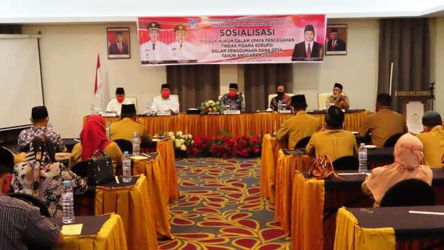 Ini Harapan Bupati Bolsel Saat Membuka Sosialisasi Produk Hukum Pencegahan Tipikor Penggunaan Dandes