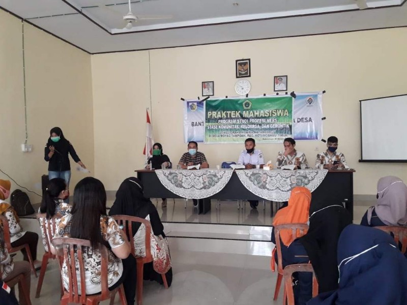 Pemdes Moyag Tampoan Terima 57 Mahasiswa STIKes Graha Medika