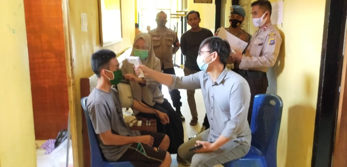 Urkes Polres Buol Cek Kondisi Kesehatan Tahanan