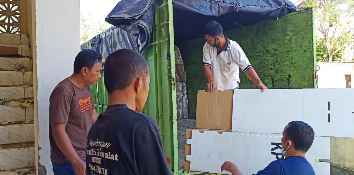 301 Kotak Suara Pilgub Sulteng Tiba Di KPU Buol