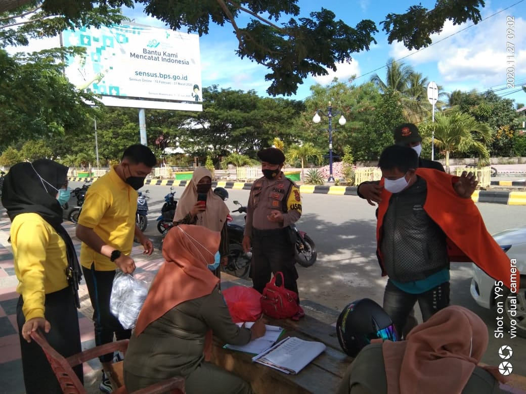 Tim Gabungan Berikan Sanksi 54 Warga Tak Pakai Masker