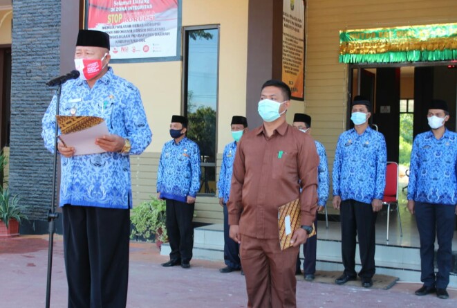 HUT Korpri Pemkab Buol Laksanakan Upacara Secara Virtual