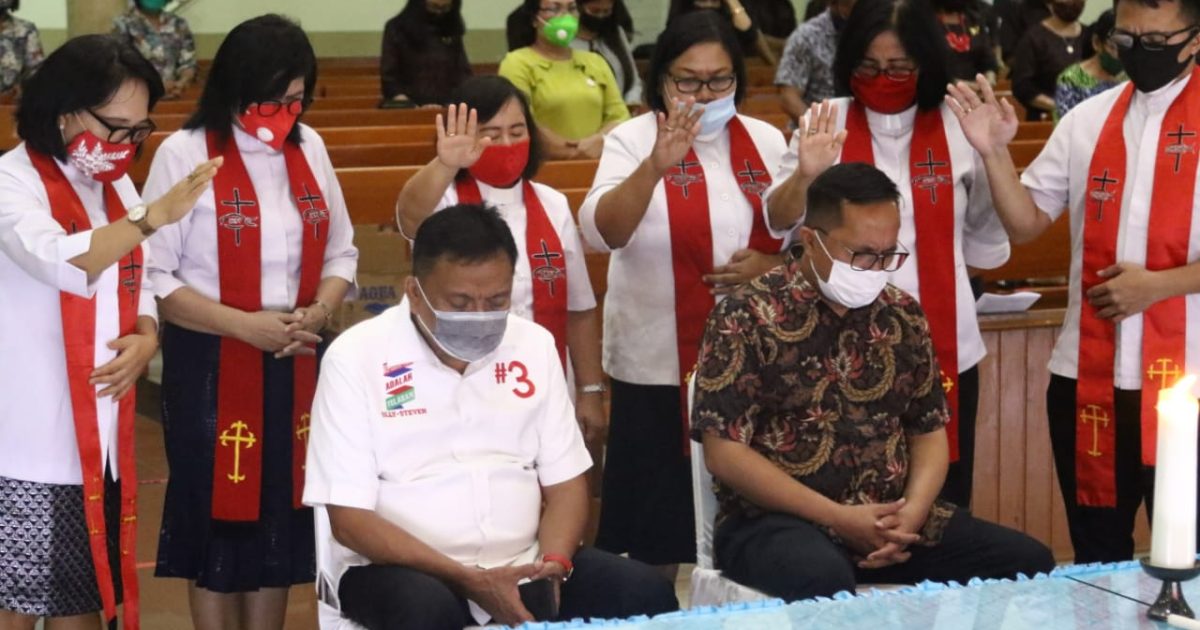 Hadiri Pra-Natal GMIM Pinaesaan GPI, Olly: Yesus Sebagai Terang dalam Kegelapan