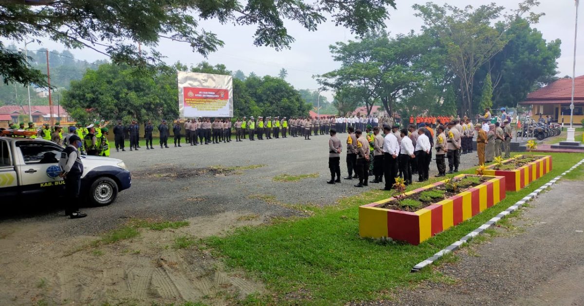 Siaga Natal-Tahun Baru, Kapolres Buol Tekankan Kewaspadaan Personelnya