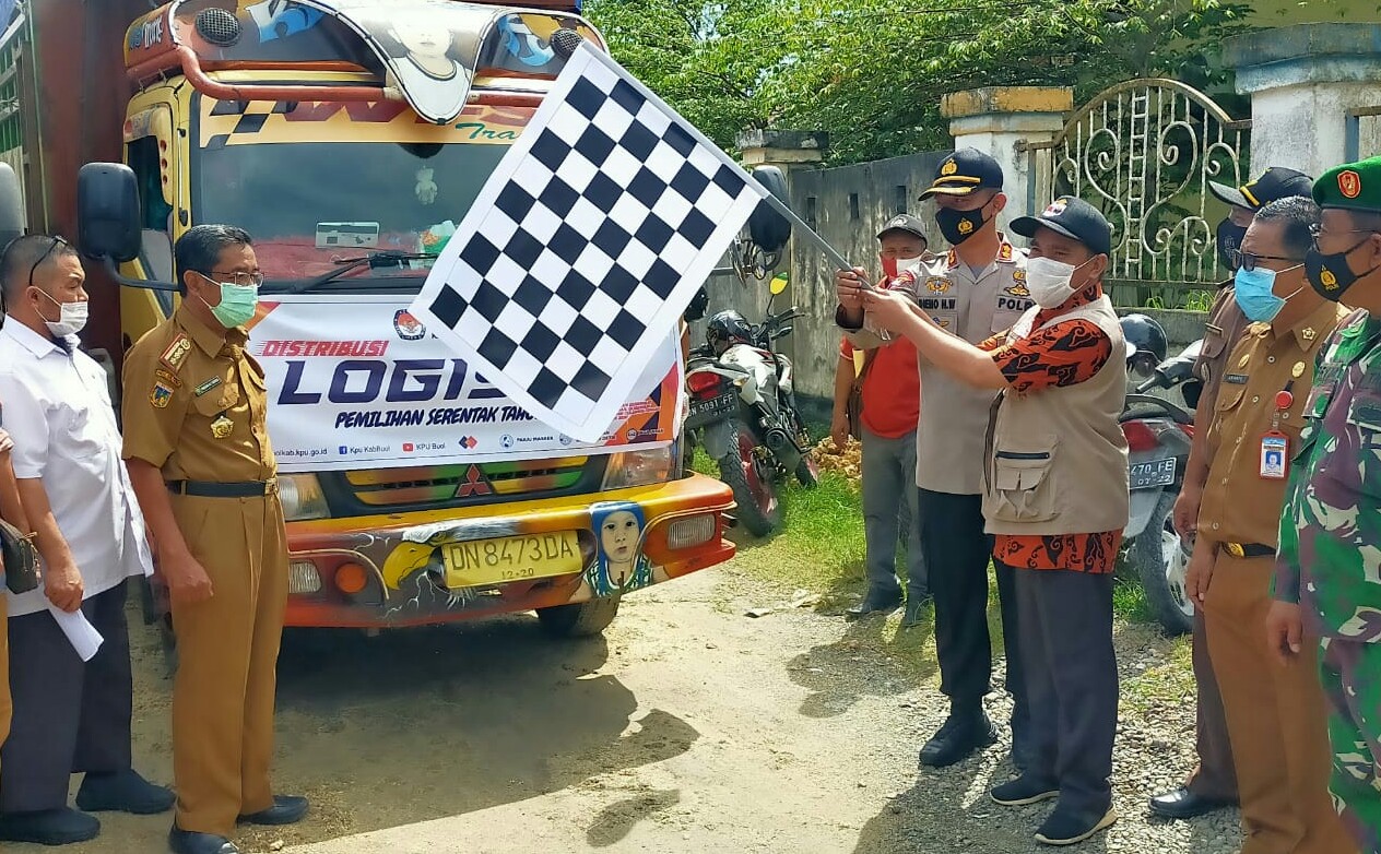 Kapolres Buol Jamin Pengiriman Logistik Pemilu Aman Sampai TPS