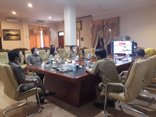 Bupati Boltim dan Jajaran Mengikuti Entry Meeting Bersama BPK Perwakilan Sulut