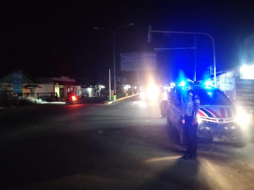 Blue Light Patrol Res Buol Sasar Kerumunan Ajak Warga Patuhi Protkes