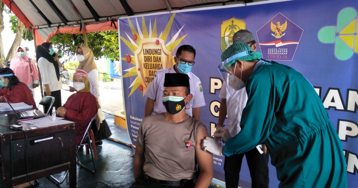 Ini Pesan Kapolres Buol Usai Disuntik Vaksin