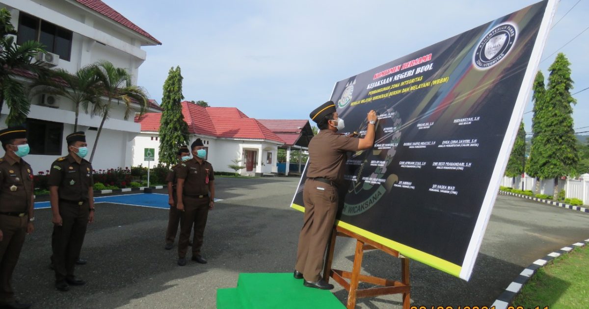 Kejari Buol Bangun Zona Integritas Wujudkan WBBM