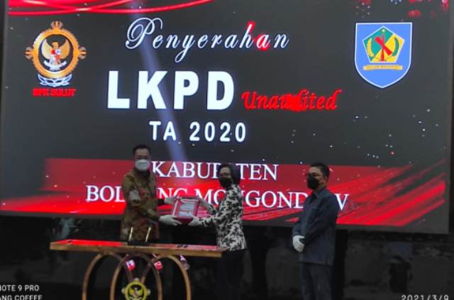 Serahkan LKPD 2020, Pemkab Bolmong Siap Hadapi Audit Rinci Selama 40 Hari