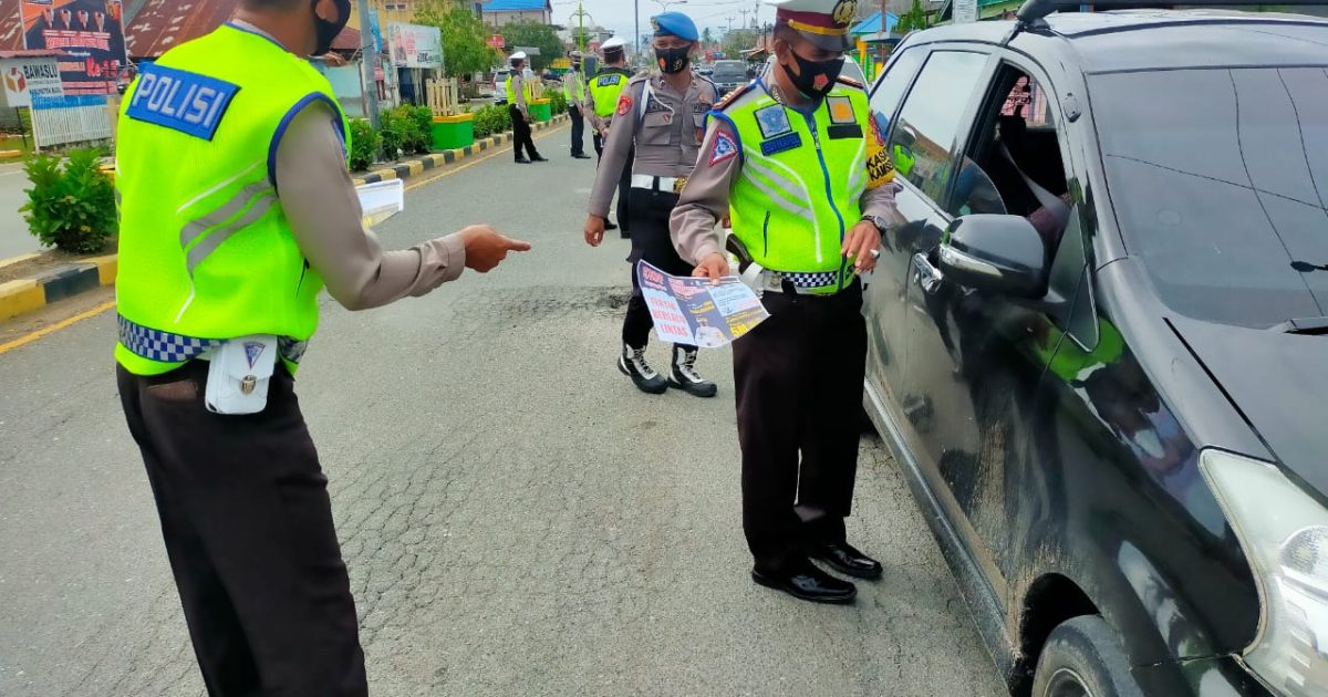 Operasi Keselamatan Polres Buol Sasaran Protkes Covid-19