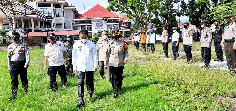 Wabup Bolmong Pimpin Apel Pasukan Operasi Ketupat Samrat 2021